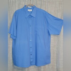 Eighty Eight Men's Casual Blue Button Down Shirt